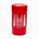 4-in-1 Magnify Led Jar with a grinder and one hitter Jar BANKA Red