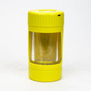 4-in-1 Magnify Led Jar with a grinder and one hitter Jar BANKA Yellow