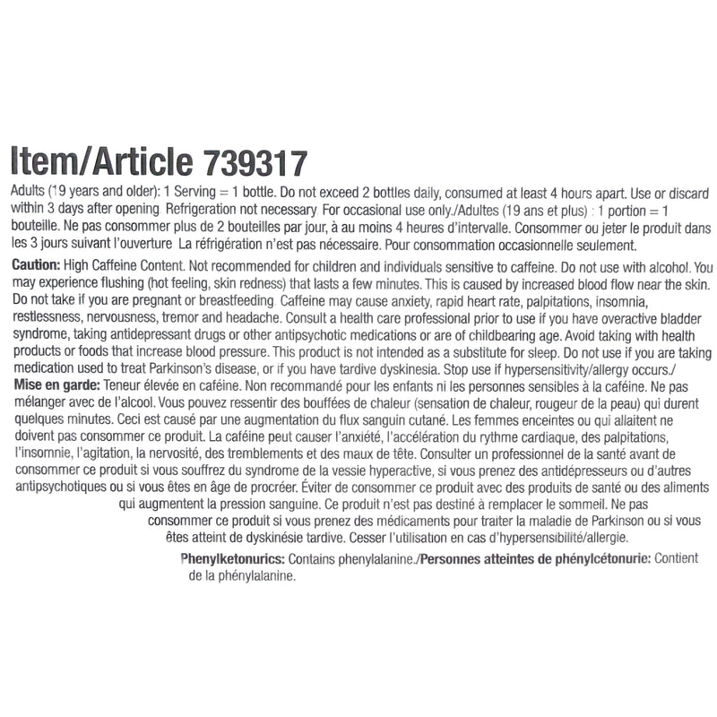 Hawaiian Breeze Flavor Extra Strength 5-hour ENERGY Drink Energy Drink ONE