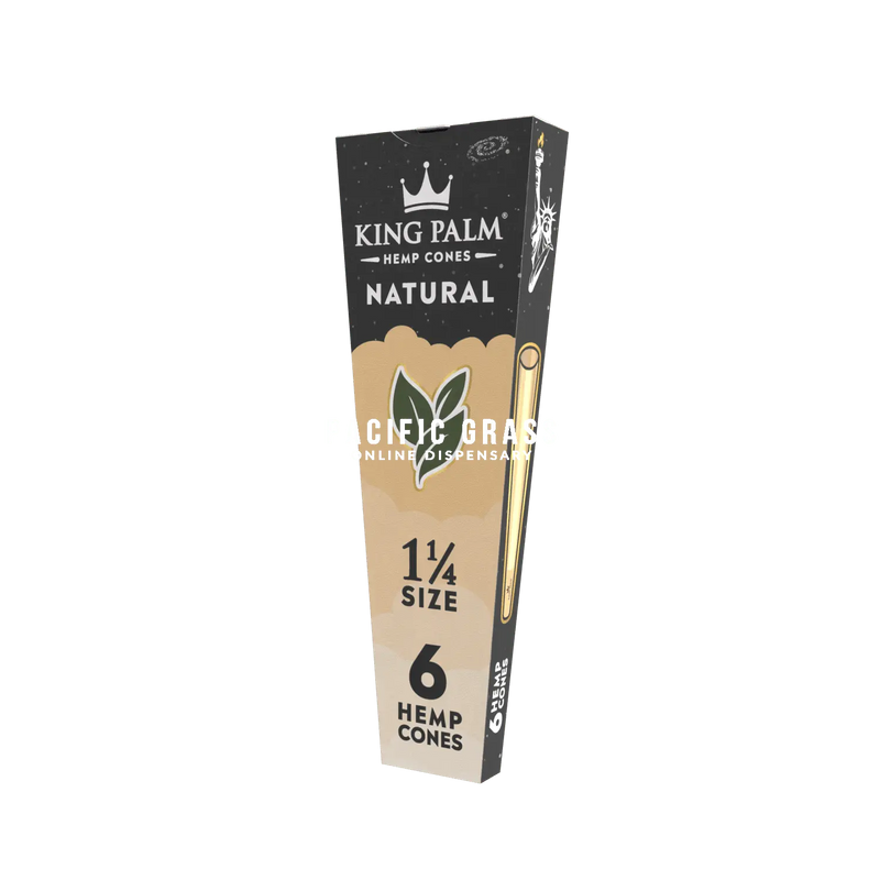 King Palm Natural cones 1 ¼ size 30 count display