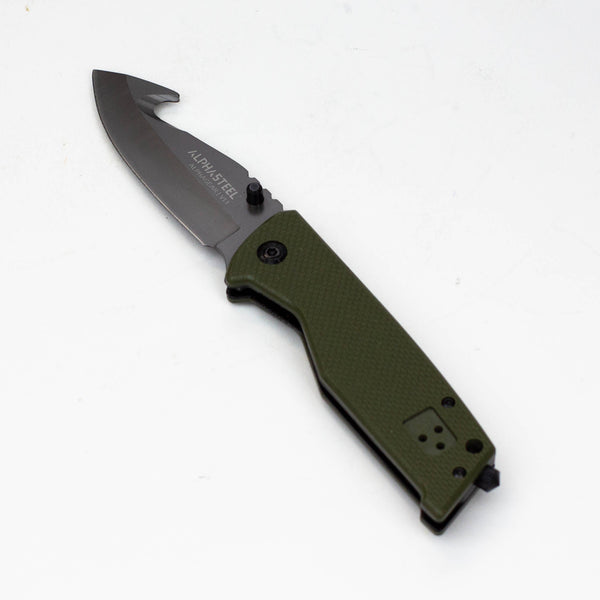 O ALPHASTEEL Hunting Knife - Military Fold