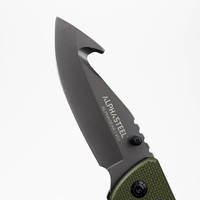 O ALPHASTEEL Hunting Knife - Military Fold