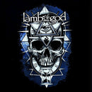 Lamb of God | “All Seeing Blue” Short Sleeve Men’s Black T-Shirt – Officially Licensed Rock Band Tee