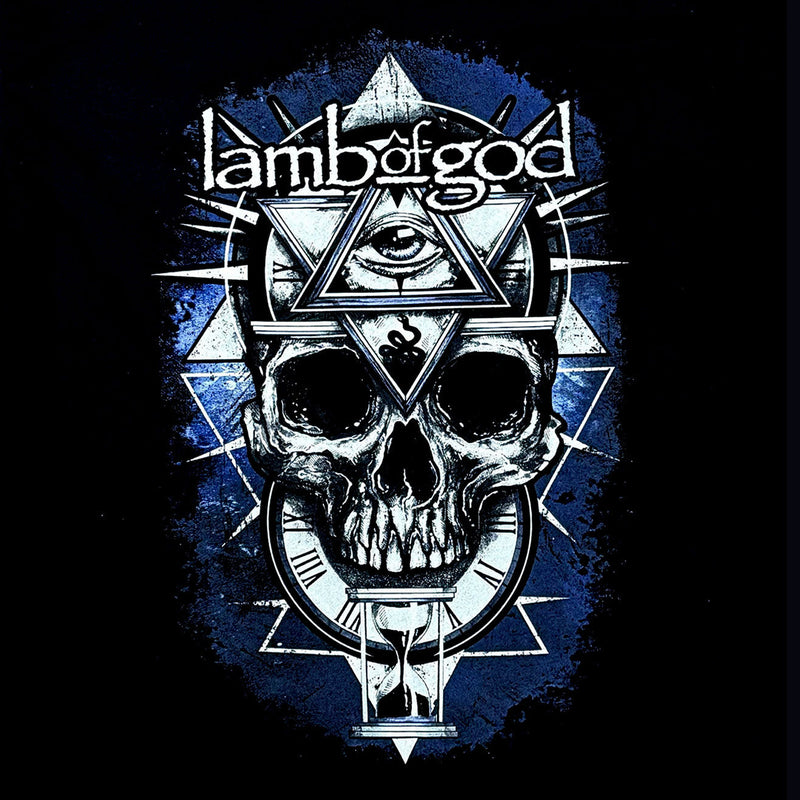 Lamb of God | “All Seeing Blue” Short Sleeve Men’s Black T-Shirt – Officially Licensed Rock Band Tee