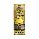 King Palm | 2 Mini Hand-Rolled with flavor tips Box of 20 Leaf Wrap Cannatron Lemon Haze