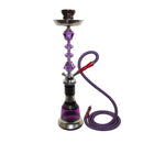 Zebra Flagship 1 Hose Hookah 28" tall Hookah Jatiimports LLC PURPLE