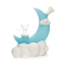 SC Lit Silicone 6.5" Glow in the Dark Moon Waterpipe