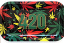 SC Rasta 420 Leaf Medium rolling tray