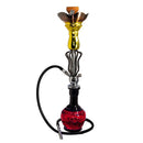 27" Twist Wrought Hookah [MD2203] Hookah Canadian Distributor Red