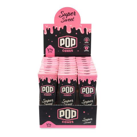 O Pop Cones | 1 1/4 6pk Pre-Rolled Cones with Flavor Tip 24ct Display