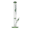 Johnny Green | 24″ 9mm Straight Tube with Grid Percolator Slide – Green (MJG-015) Glass Bong Canadian Distributor