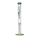 Johnny Green | 20″ 9mm Straight Tube with Grid Percolator Slide – Green (MJG-014) Glass Bong Canadian Distributor