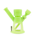 Ooze | Hyborg Silicone Glass 4-In-1 Hybrid Water Pipe And Dab Straw Resin · Silicone Rig Cannatron Green Glow