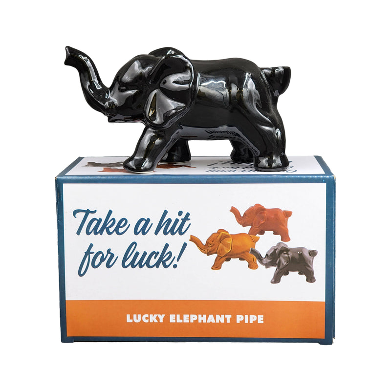 O Elephant Novelty Pipe - Black Color