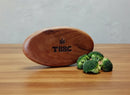 TBBC | Natural Hardwood oval Rolling Tray Tray THEBOOMBOXCLUB Canada