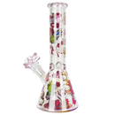 SC 10" Party Kitty Electroplated Glow in the Dark Beaker Bong