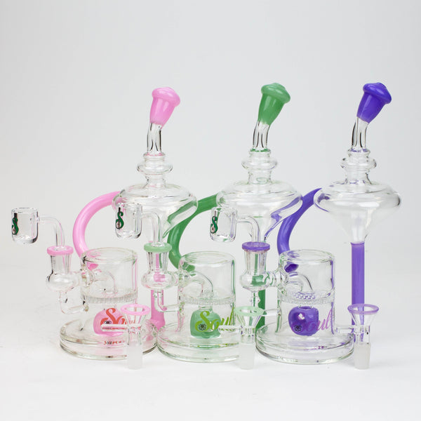 O 9" SOUL Glass 2-in-1 recycler bong [S2055]