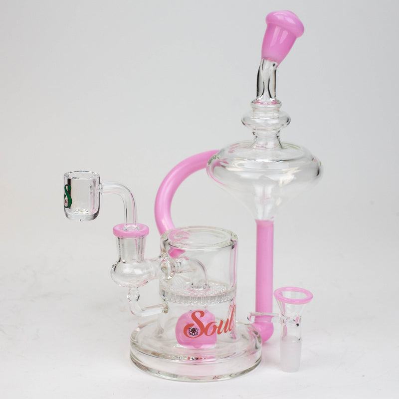 O 9" SOUL Glass 2-in-1 recycler bong [S2055]