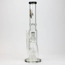 17.5" H2O glass water bong with shower head percolator [H2O-5003] Glass Bong Canadian Distributor Trans Black