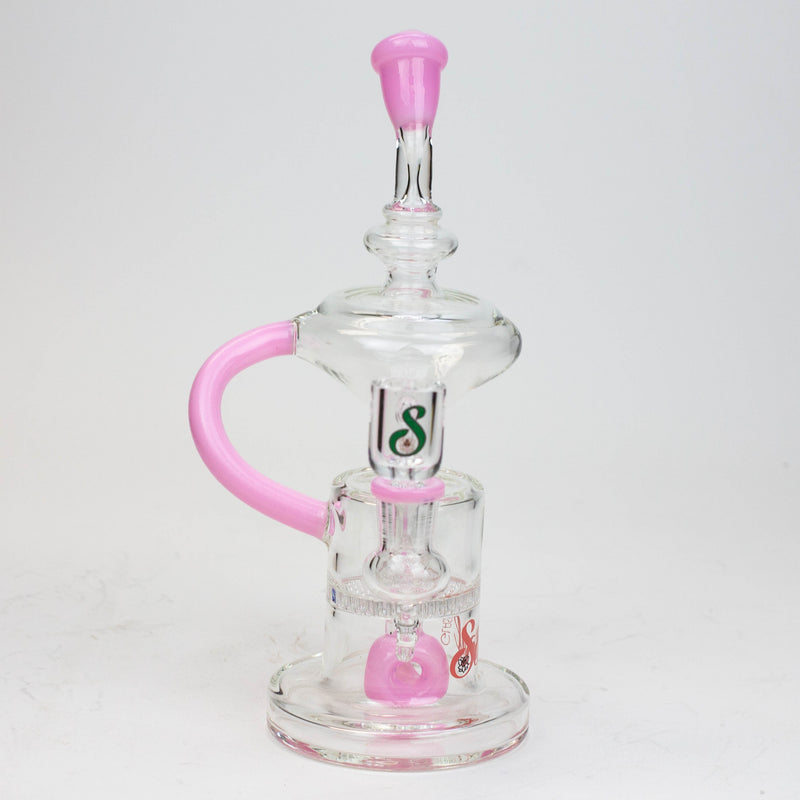 O 9" SOUL Glass 2-in-1 recycler bong [S2055]