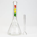DANK | 8" beaker Bong with Bent Neck Glass Bong Smoking Cat Distribution