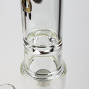 17.5" H2O glass water bong with shower head percolator [H2O-5003] Glass Bong Canadian Distributor