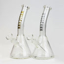 WellCann | 8" Clear Glass Beaker Bong with Bent Neck Glass Bong Smoking Cat Distribution