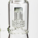 17.5" H2O glass water bong with shower head percolator [H2O-5003] Glass Bong Canadian Distributor