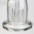 17.5" H2O glass water bong with shower head percolator [H2O-5003] Glass Bong Canadian Distributor