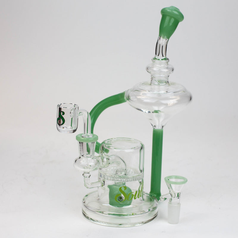 O 9" SOUL Glass 2-in-1 recycler bong [S2055]