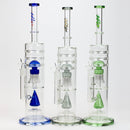 17" H2O dual diffuser glass water bong [H2O-5002] Glass Bong Canadian Distributor