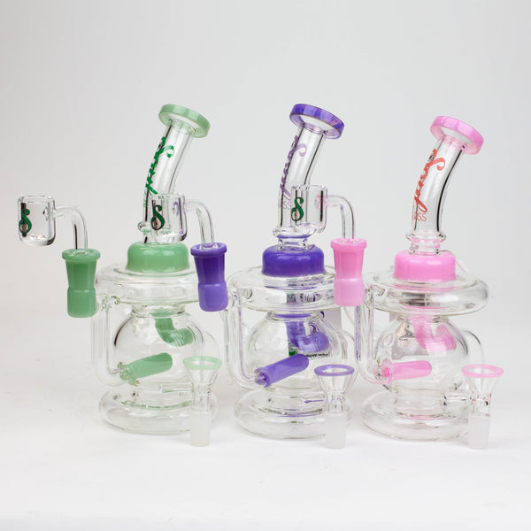 O 8" SOUL Glass 2-in-1 recycler bong [S2052]