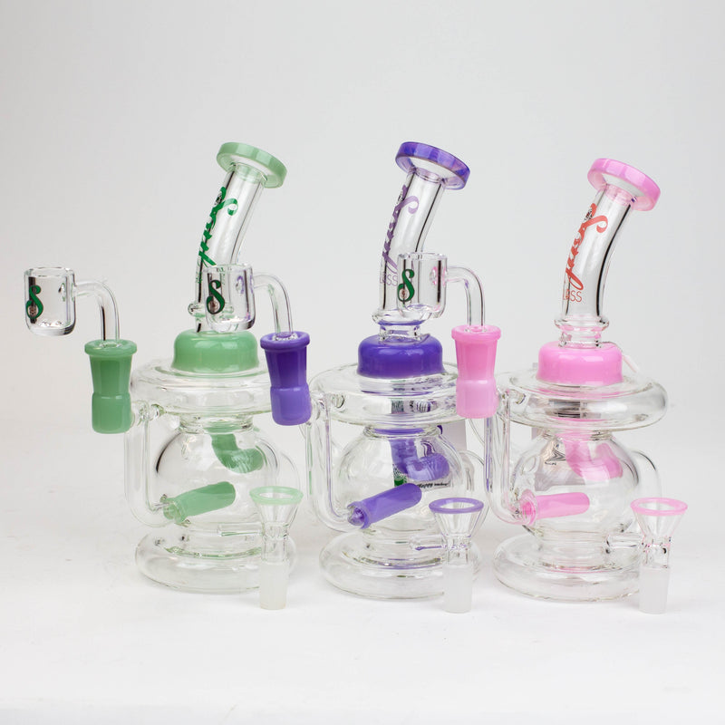 O 8" SOUL Glass 2-in-1 recycler bong [S2052]