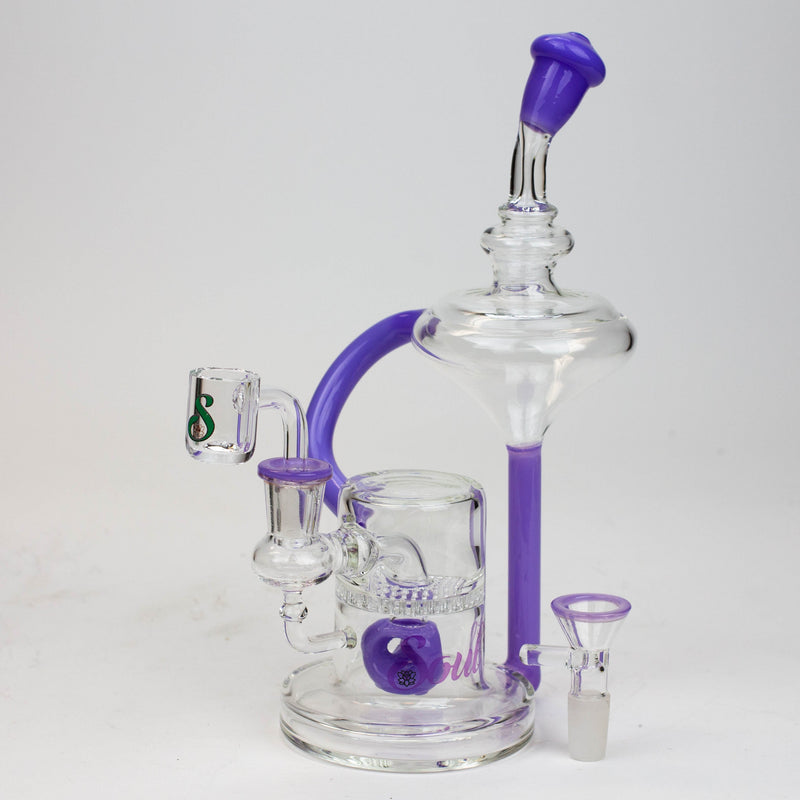 O 9" SOUL Glass 2-in-1 recycler bong [S2055]