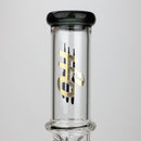 21" H2O Dual percolator glass water bong [H2O-5004] Glass Bong Canadian Distributor