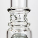 21" H2O Dual percolator glass water bong [H2O-5004] Glass Bong Canadian Distributor