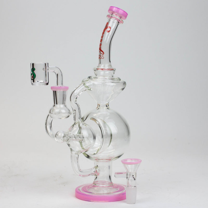 O 9" SOUL Glass 2-in-1 recycler bong [S2059]