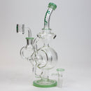 9" SOUL Glass 2-in-1 recycler bong [S2059] Glass Bong Canadian Distributor Green C