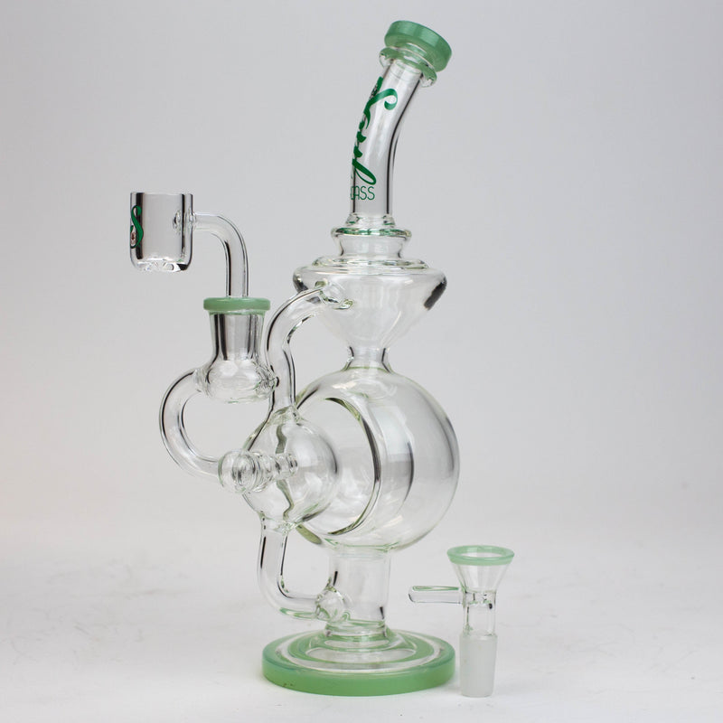 O 9" SOUL Glass 2-in-1 recycler bong [S2059]