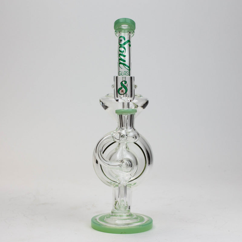 O 9" SOUL Glass 2-in-1 recycler bong [S2059]