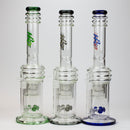 17" H2O glass water bong with double layer honeycomb [H2O-5005] Glass Bong Canadian Distributor
