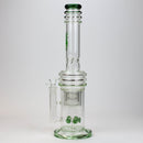 17" H2O glass water bong with double layer honeycomb [H2O-5005] Glass Bong Canadian Distributor