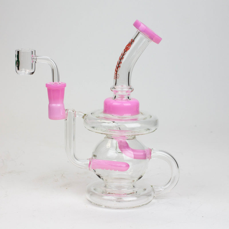 O 8" SOUL Glass 2-in-1 recycler bong [S2052]