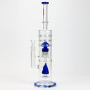 17" H2O dual diffuser glass water bong [H2O-5002] Glass Bong Canadian Distributor