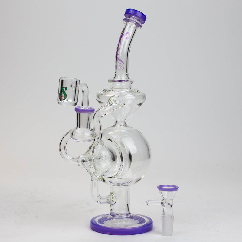 O 9" SOUL Glass 2-in-1 recycler bong [S2059]