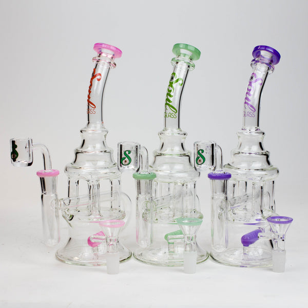 O 9" SOUL Glass 2-in-1 recycler bong [S2060]