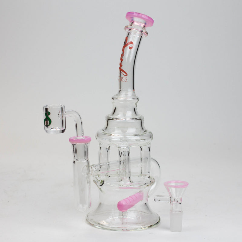 O 9" SOUL Glass 2-in-1 recycler bong [S2060]