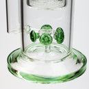 17" H2O glass water bong with double layer honeycomb [H2O-5005] Glass Bong Canadian Distributor