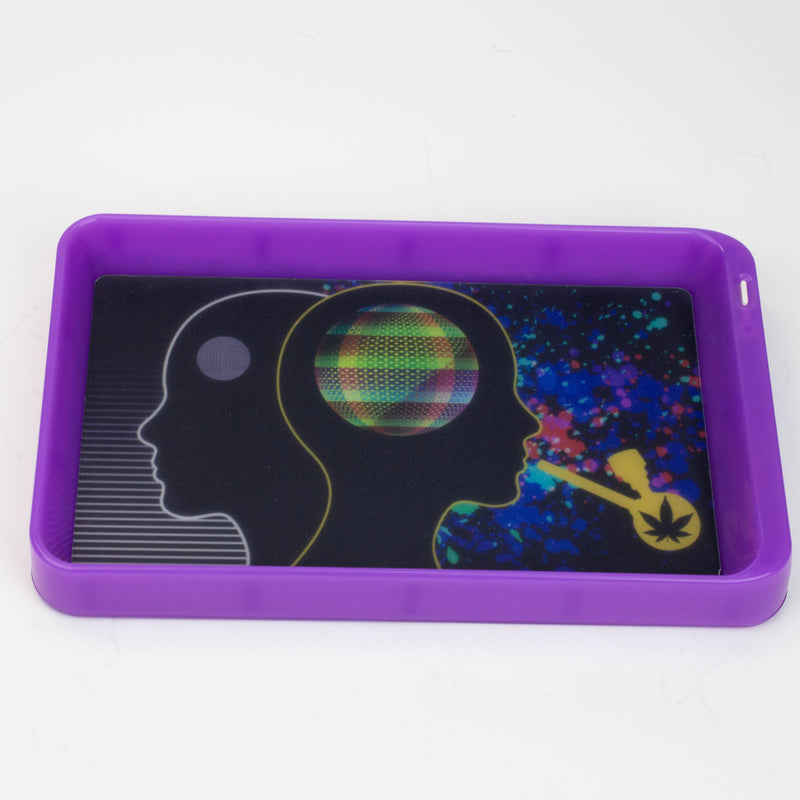 O Character 7 Changeable colours LED Rolling Tray