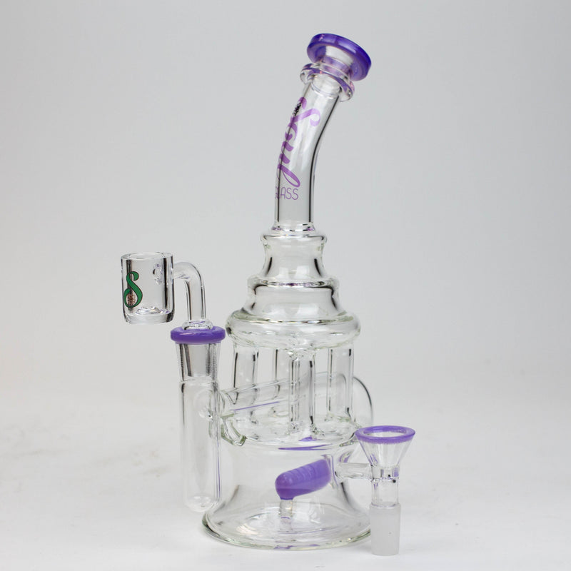 O 9" SOUL Glass 2-in-1 recycler bong [S2060]